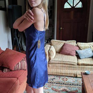 altar'd state silky blue dress